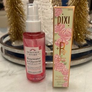 Pixi Rose Face Illuminator + Rosewater Hydrating Facial Mist 🌹 🆕